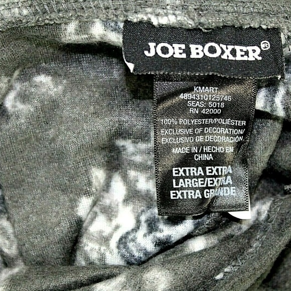 Joe Boxer Skulls Soft 1 Piece Pajama With Hood Men - Picture 6 of 7